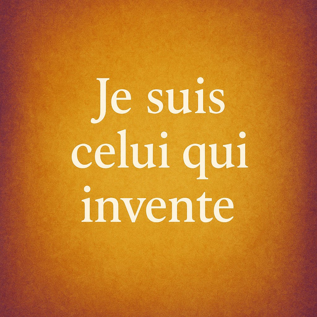 Je Suis Celui Qui Invente – Image 3